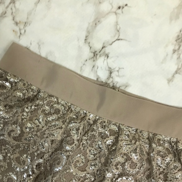 J. Crew Sparkle Tinsel Metallic Lace Skirt - Picture 4 of 6